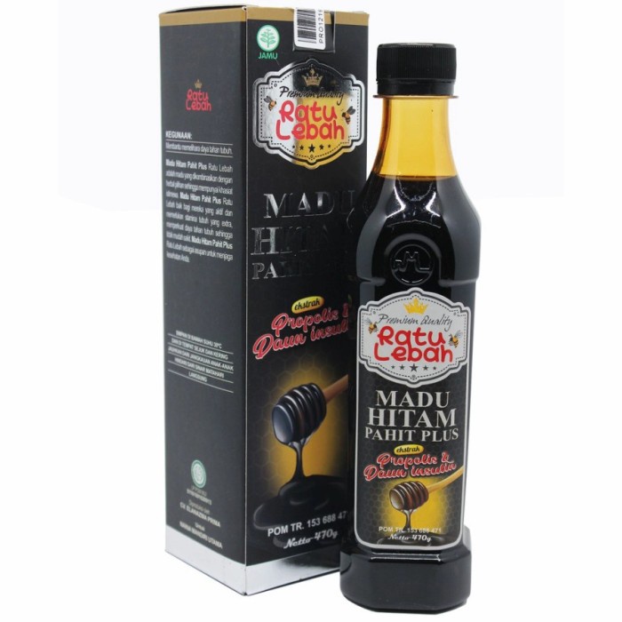 

MADU HITAM PAHIT PLUS PROPOLIS - RATU LEBAH 470