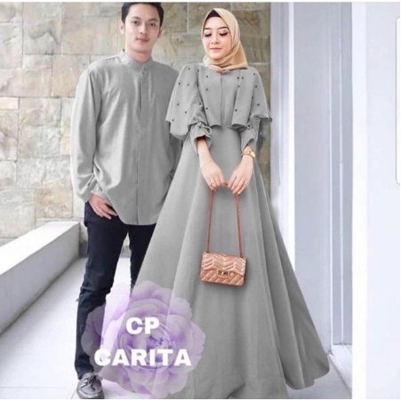 CARITA COUPLE MUSLIM BAJU PASANGAN GAMIS GAUN