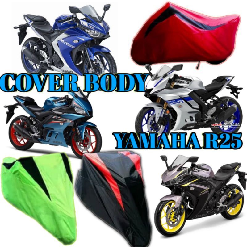 COVER ALL JENIS YAMAHA R25/SARUNG MOTOR YAMAHA R25/SELIMUT MOTOR R25/AKSESORIS/VARIASI YAMAHA R25, R