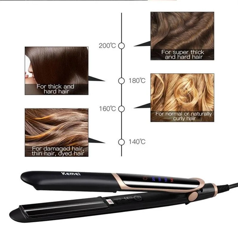 BEAUTY JAYA - Kemei KM-2219 Hair Straightener- Catokan 2IN1 ,LICIN, AWET Tidak merusak rambut Catok KM2219