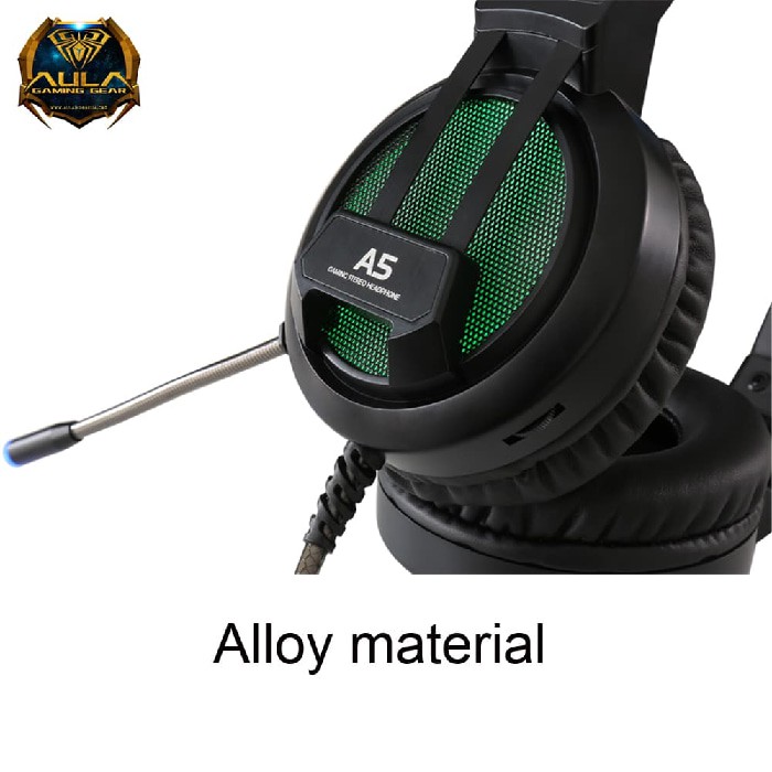 Cuci Gudang Headset Gaming AULA Hunting A5 650 7colour RGB