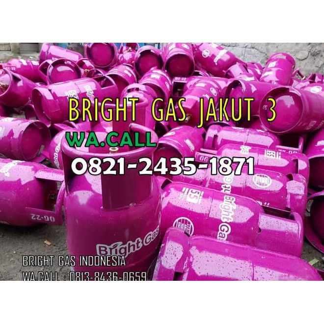 Tabung Bright Gas 5,5 Kg Pink + Isi