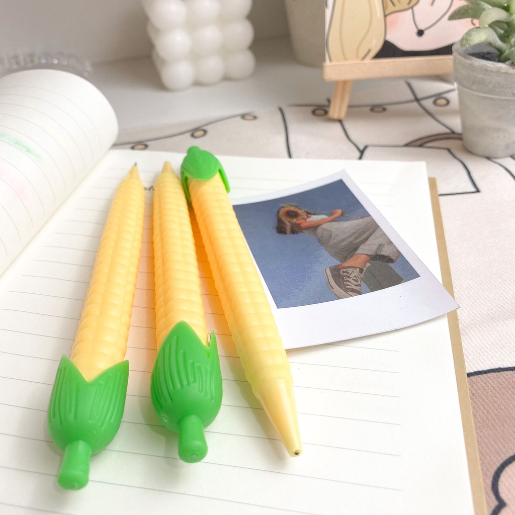 

PENSIL CETEK JAGUNG / MEKANIK MURAH BENTUK SAYUR JAGUNG / CORN LUCU PENCIL GROSIR READY COD
