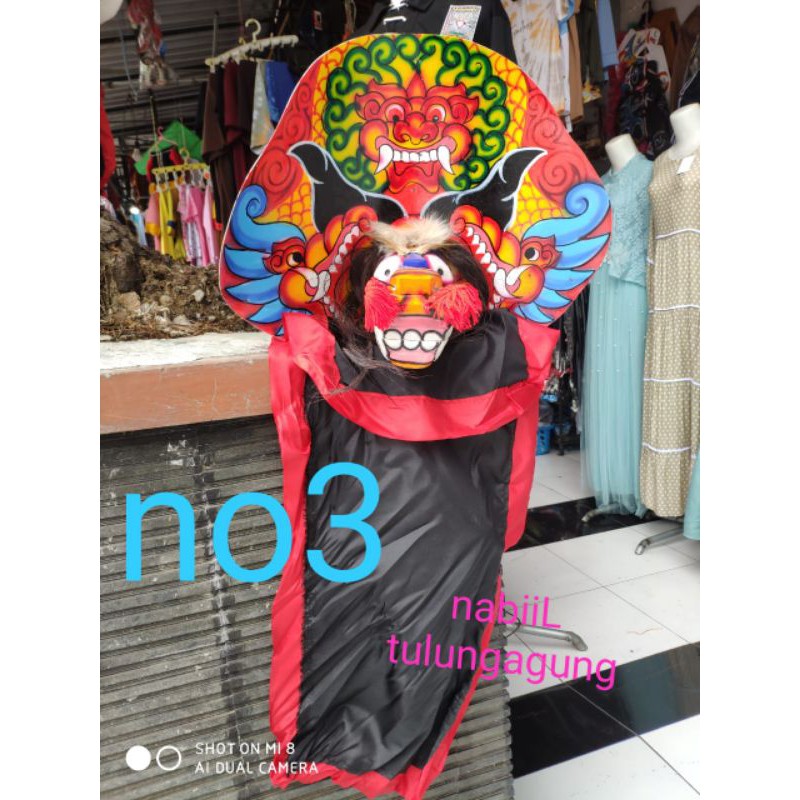 barongan kayu anak no 3 bonus gondel dan gongseng