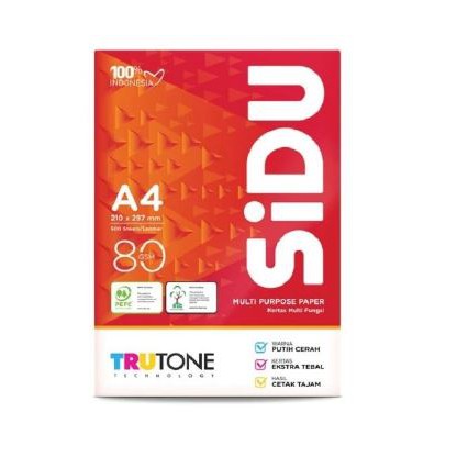 

Kertas A4 SiDU/ Kertas HVS Sinar Dunia/ Kertas A4 Putih 21 cm x 29,7 cm 80gsm