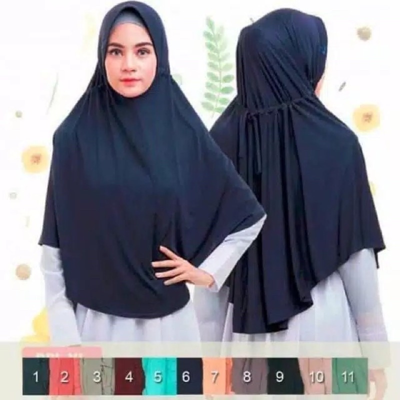 Jilbab Instan Jumbo Bergo Hijab Instan Serut Jokowi Jumbo