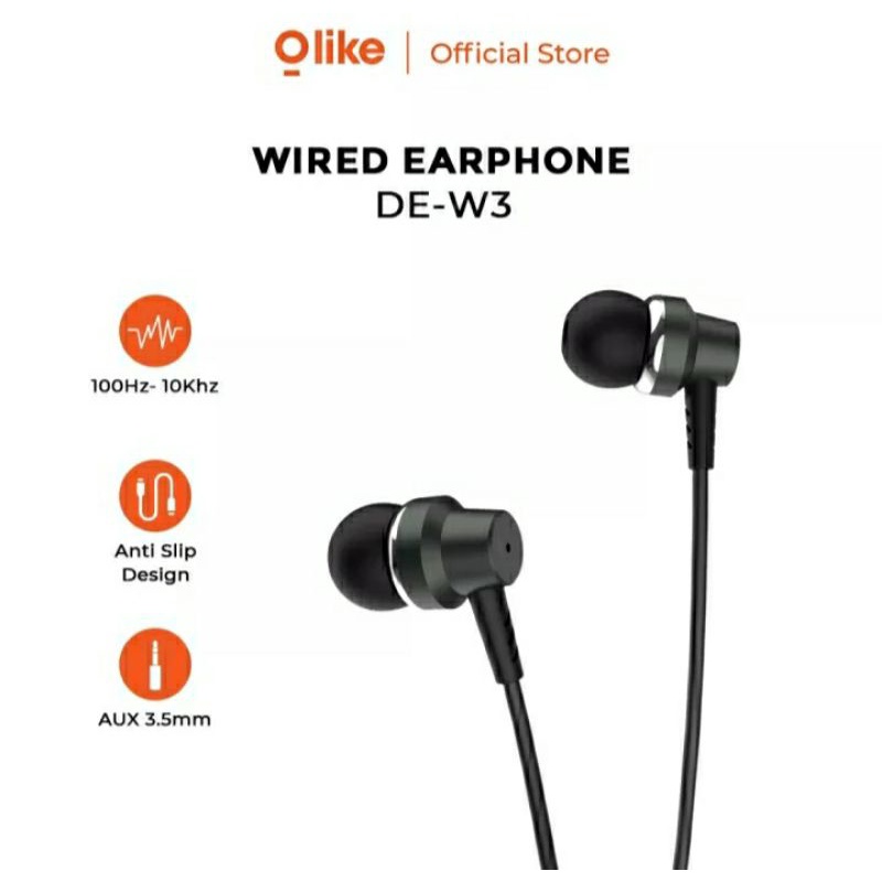 Olike Earphone Headset In Ear HD Audio Headphone Handsfree  OASE DE-W3