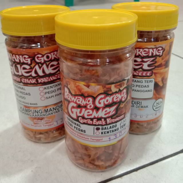 

Bawang Guemez Bawang Goreng Renyah Khas Cangkring