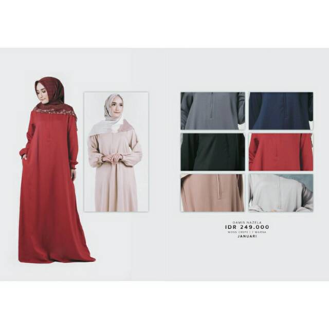 Gamis Nazela Elzatta||Gamis Polos Termurah