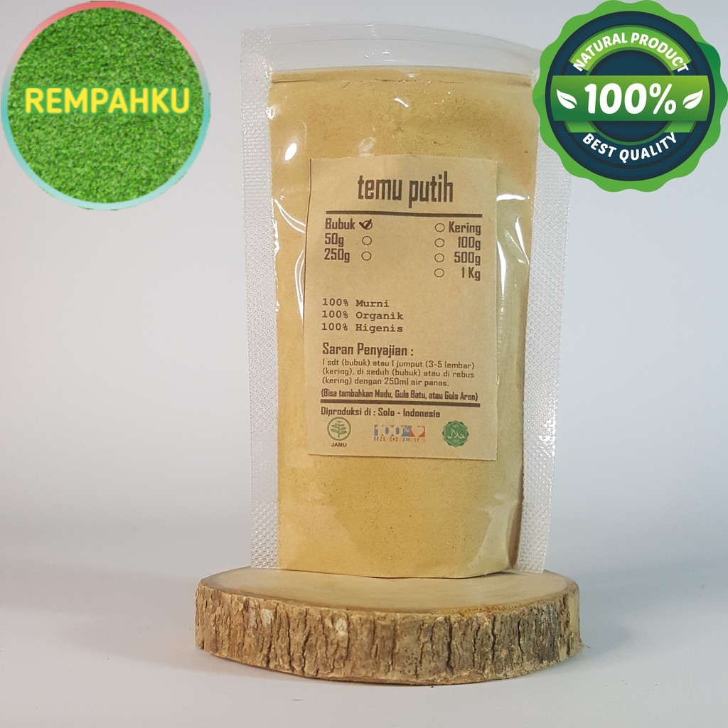 

TEMU PUTIH IRIS BUBUK 1000 GRAM / 1 KG - Curcuma Zedoaria - MURN