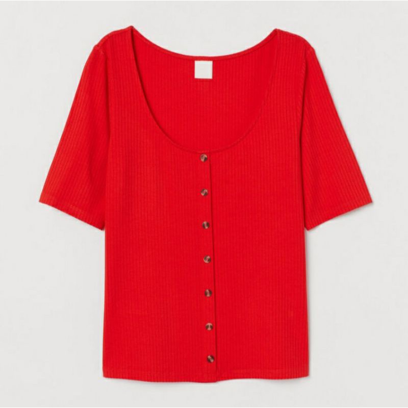 ribbed top red