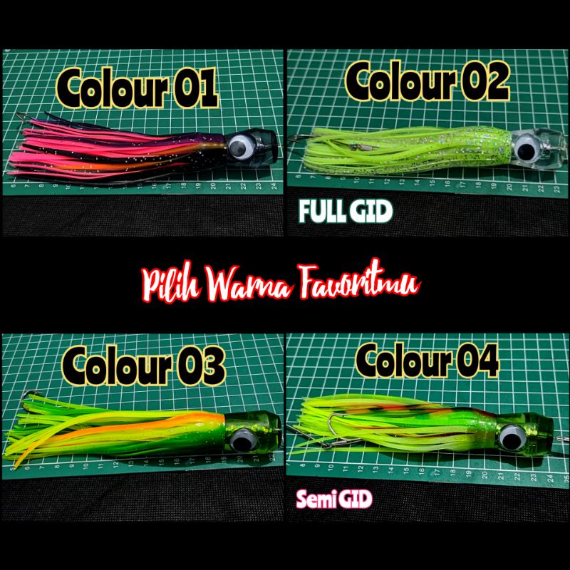 Konahead 60gr trolling lure umpan trolling dengan stainless steel wire anti ikan gigi tajam