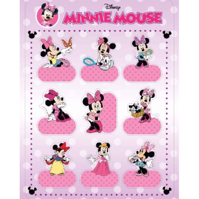 

Stiker Bentuk Minnie Mouse