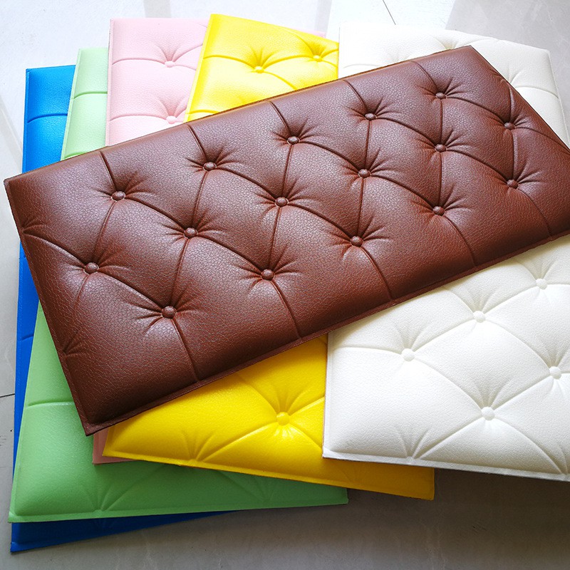 RB CM-H14 Wallpaper Dinding Kamar Headboard Bed Stiker Dekorasi Rumah Sticker Wall 3D Foam Murah-1