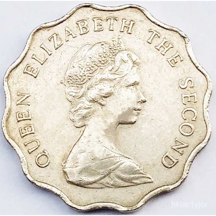 Hong Kong2Bulat Koin Gelombang Mata Uang Acak Tahun Versi Lama Queen Delapan Produk