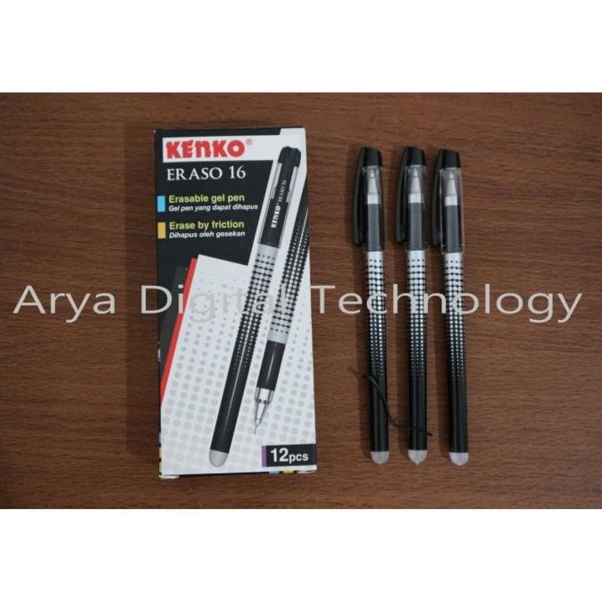 

Pulpen Hapus Eraso 16 Kenko Erasable Bisa Dihapus HITAM Murah Bagus