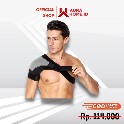 Shoulder Support Brace Guard Wrap Belt Fitness / alat Korset Deker Decker Sabuk Strap Pelindung Peny