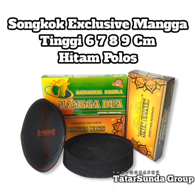 Promo Peci Kopyah Dewasa Songkok Hitam Tinggi 6 cm 7 cm 8 cm 9 cm Kualitas Premium Kopiah Hitam Motif Non Ac Mangga Dua Manis