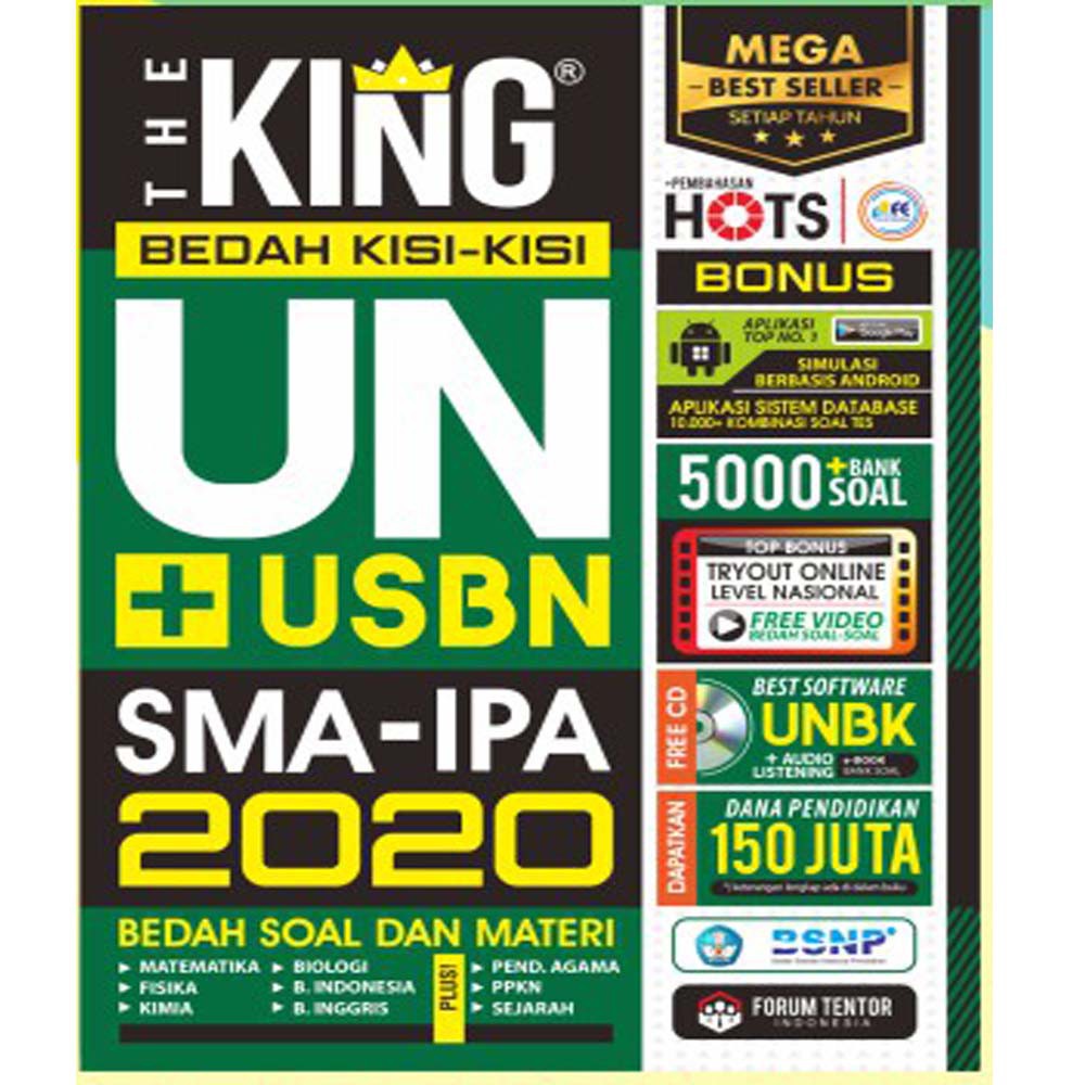 SMA IPA Bedah Kisi-kisi UN + USBN 2020 The King | Shopee ...