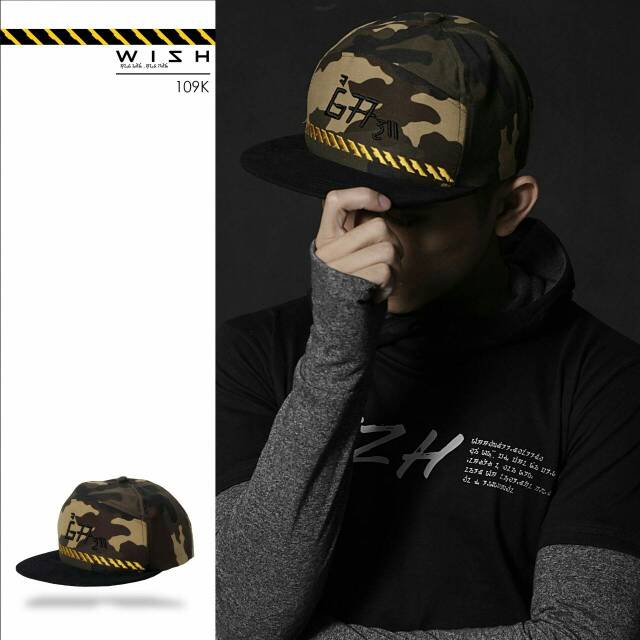 WISH CAMO SNAPBACK
