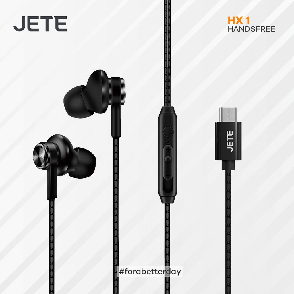 Headset Superbass I Earphone Type C JETE HX1 - Garansi 2 Th