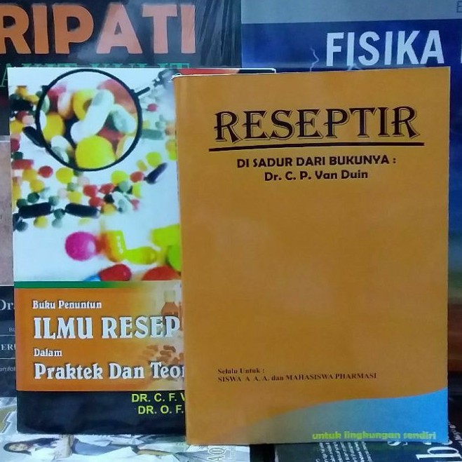 PAKET 2 BUKU FARMASI TERMURAH ILMU RESEP VANDUIN DAN RESEPTIR VANDUIN