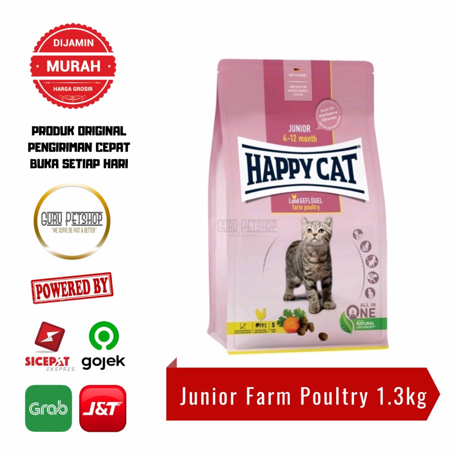 Happy Cat Junior Poultry 1.3kg Freshpack Happy Cat Young Farm Poultry