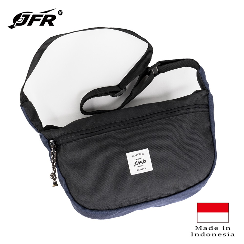 JFR Tas Slempang Sling Bag Bahan Polyester JT08 Hitam