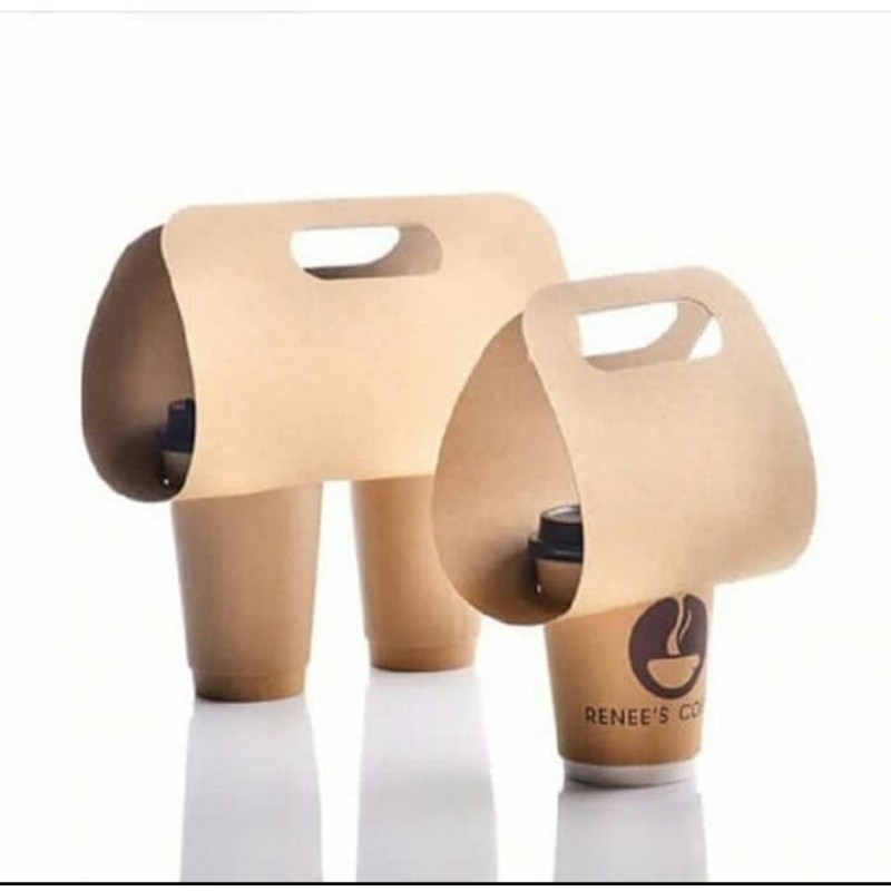 Coffee tray / Hot Cup Holder / Paper Tray kopi