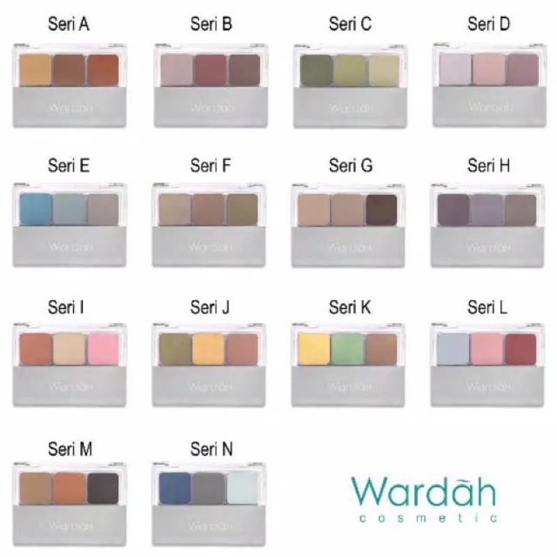 Wardah Eyeshadow Series | Classic Nude Colors Eye Shadow | Passionate | A - M Series 3.3g