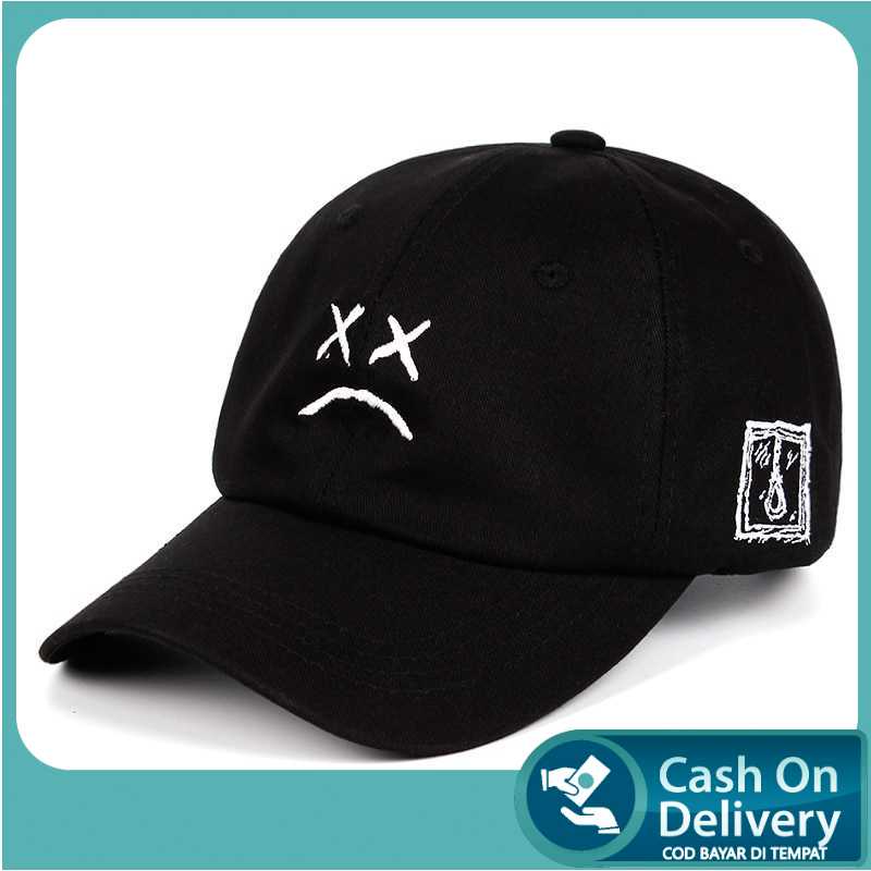 Jual Topi Baseball Cap Marshmello Emoticon Sad Best Seller Import