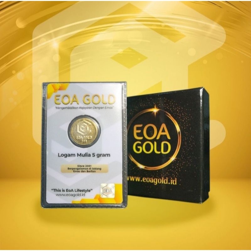 LOGAM MULIA 5gr EOA GOLD 24 KARAT