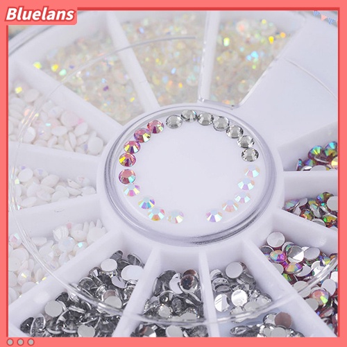 Bluelans Kristal Glitter Berlian Imitasi 3D Untuk Dekorasi Nail Art