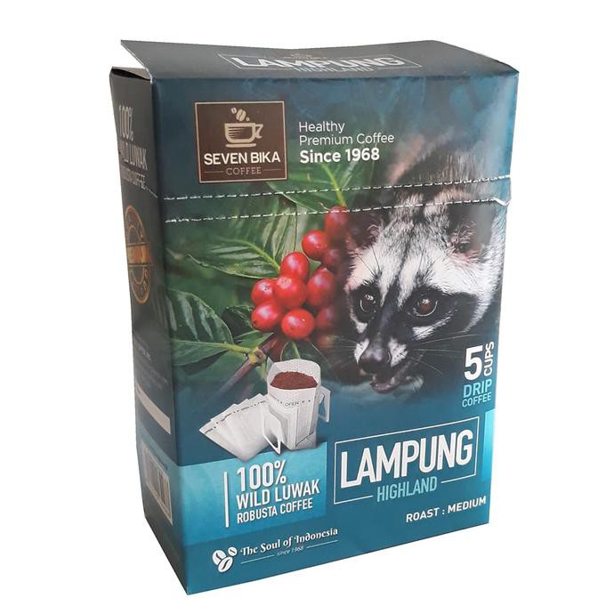 

DRIP Seven Bika Lampung Wild Luwak Robusta 58 gr 5 CUPS