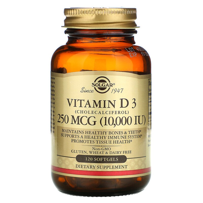 Solgar Vitamin D3 10000 IU – Kesehatan Tulang, Gigi & Imun