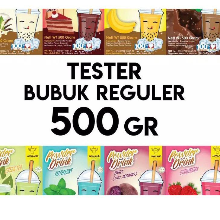 

[KODE 8635] bubuk minuman bubble drink murah tester 500gr javaland