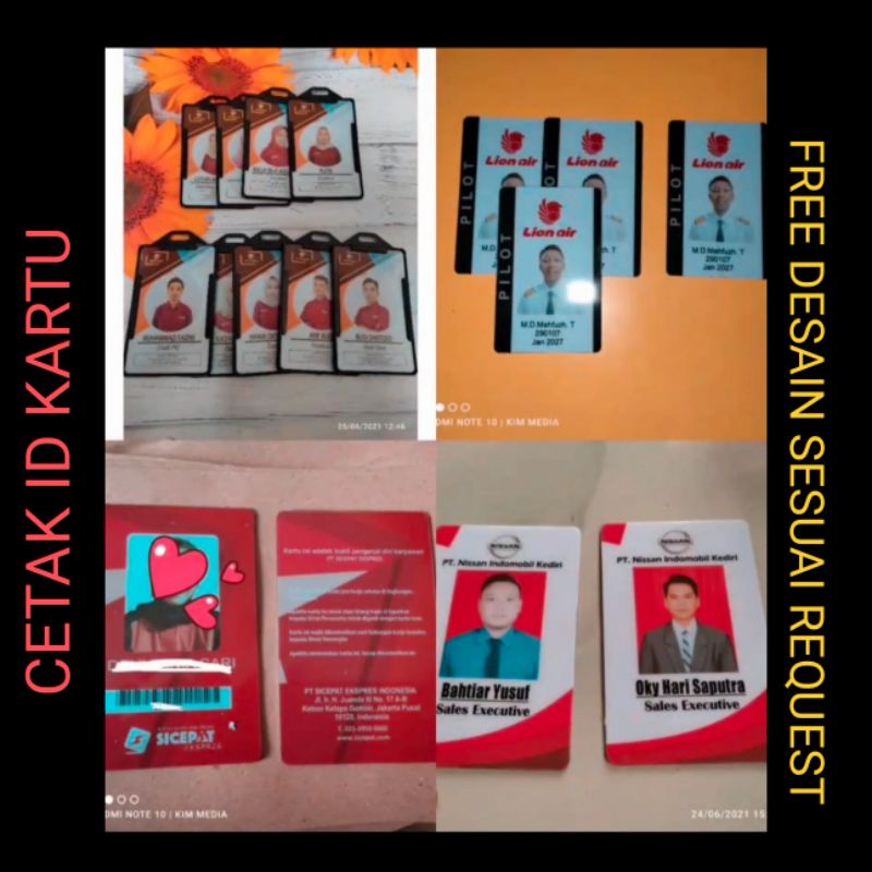 

Cetak idcard kartu bumn kartu sicepat indomaret Alfamart ninja dan lainnya