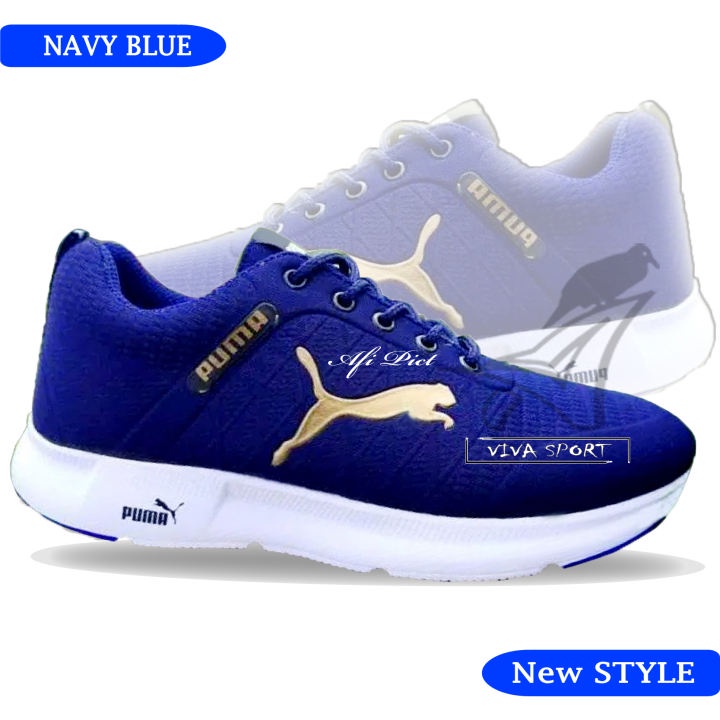 sepatu Sport navy casual sneakers pria dewasa original model terbaru gaya kekinian anak muda 2022 Sneakers / sepatu jalan jalan pria / sekolah