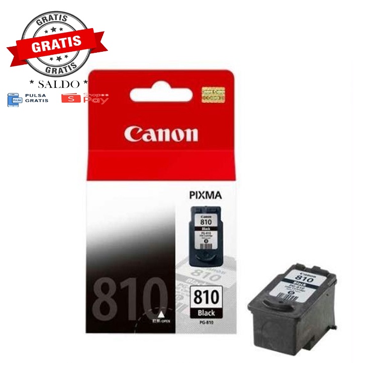Cartridge Canon PG-810 Black Baru 100% Asli