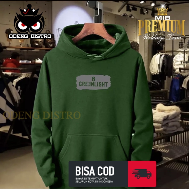 Hoodie Greenlight Splash Premium Silver Jaket Sweater Basebal Varsity Distro Keren Kekinian Termurah