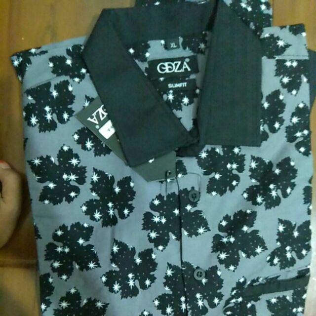 Kemeja Batik Pria Kantoran Lengan Panjang Formal  D647