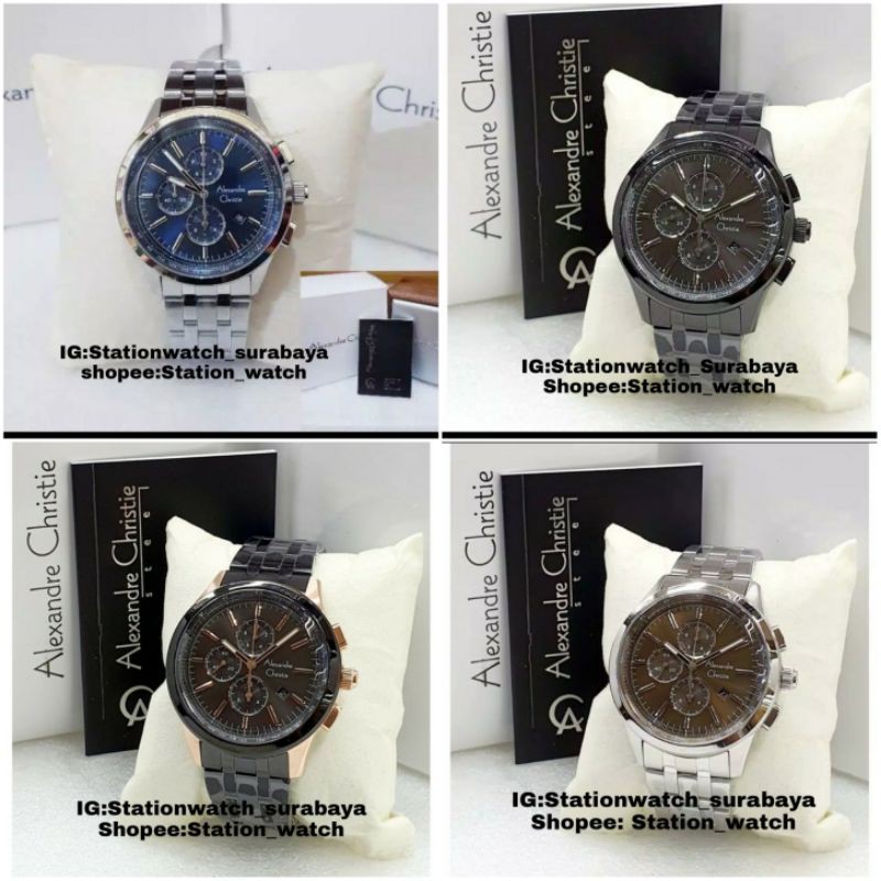 Jam Tangan Alexsandre Christie Original Pria AC6557MC AC6557 6557MC