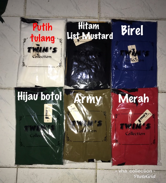 TWINS | Khimar 2List Ceruty babydoll