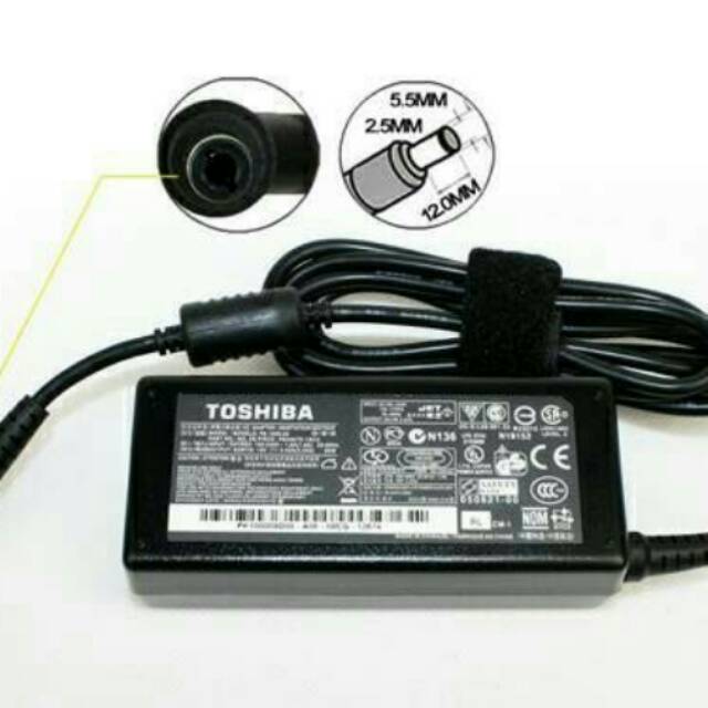 Adaptor Charger Laptop Toshiba (tanpa kabel power)