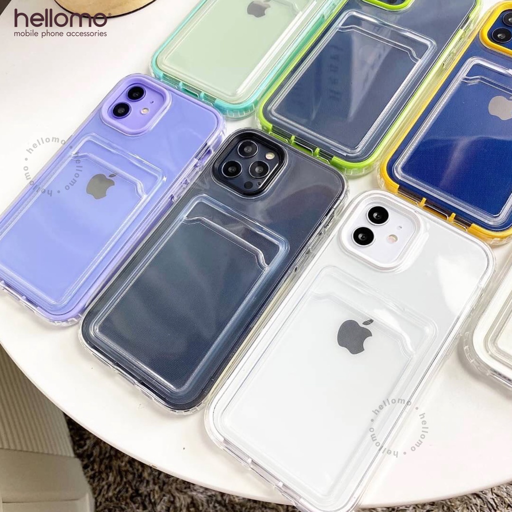 Casing iPhone Soft Case Card Slot Softcase Simpan Kartu iPhone Premium Quality (2)