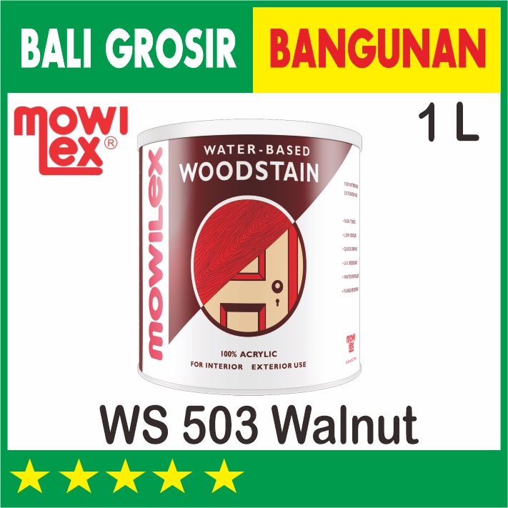 503 WALNUT MOWILEX WOODSTAIN WOOD STAIN PELAPIS KAYU WATER BASED