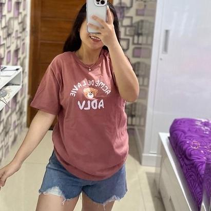 Trend - KAOS ADLV BEAR  BAJU TUMBLR TEE SHIRT OVERSIZE DUSTY ROSE BLUE HITAM BEIGE | TUMBLR TEE | KO
