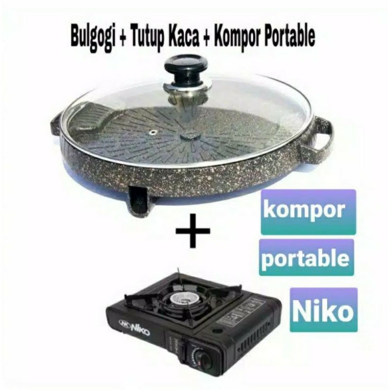 Progas , Bulgogi Pan 32CM , Panggangan , BBQ , + , Kompor Portable