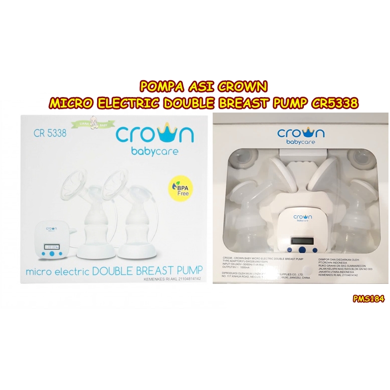 PMS184 POMPA ASI CROWN MICRO ELECTRIC DOUBLE BREAST PUMP CR5338