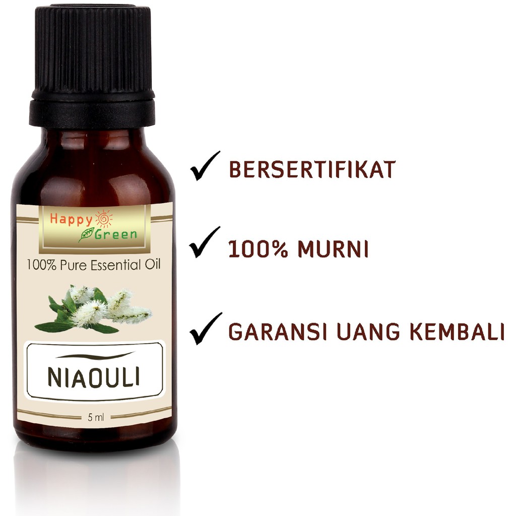 Happy Green Niaouli Essential Oil - Minyak Niaouli Melaleuca quinquenervia